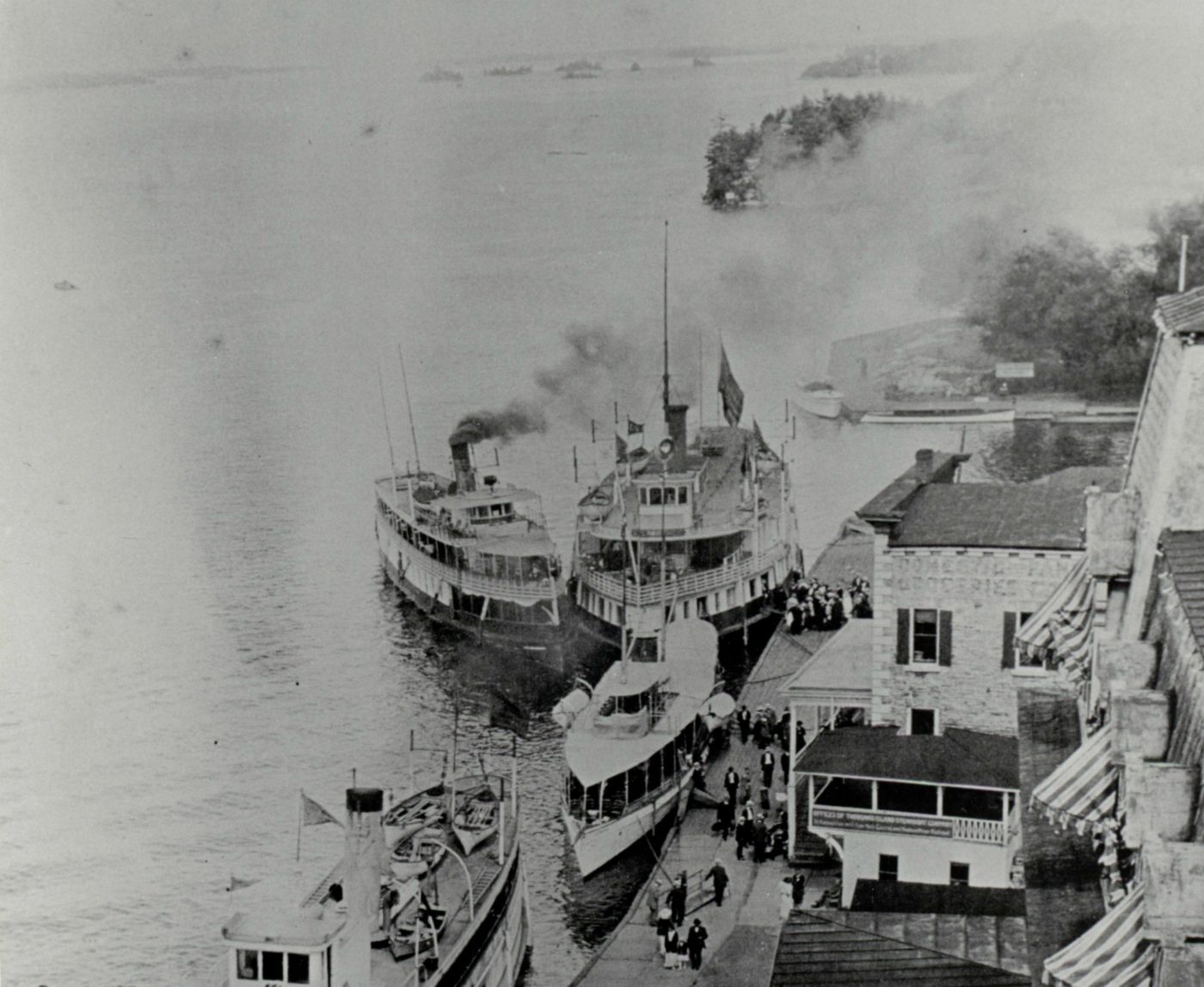 Overhead view of dock in Clayton