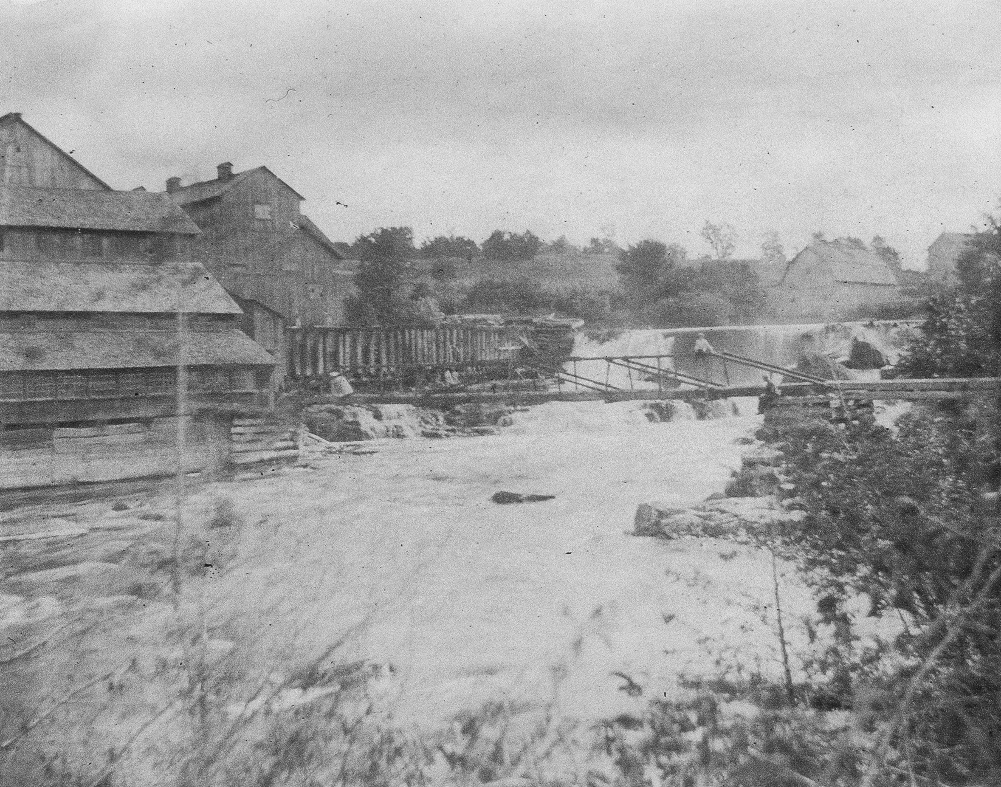 Workers, including children, at a tannery in Harrisville
