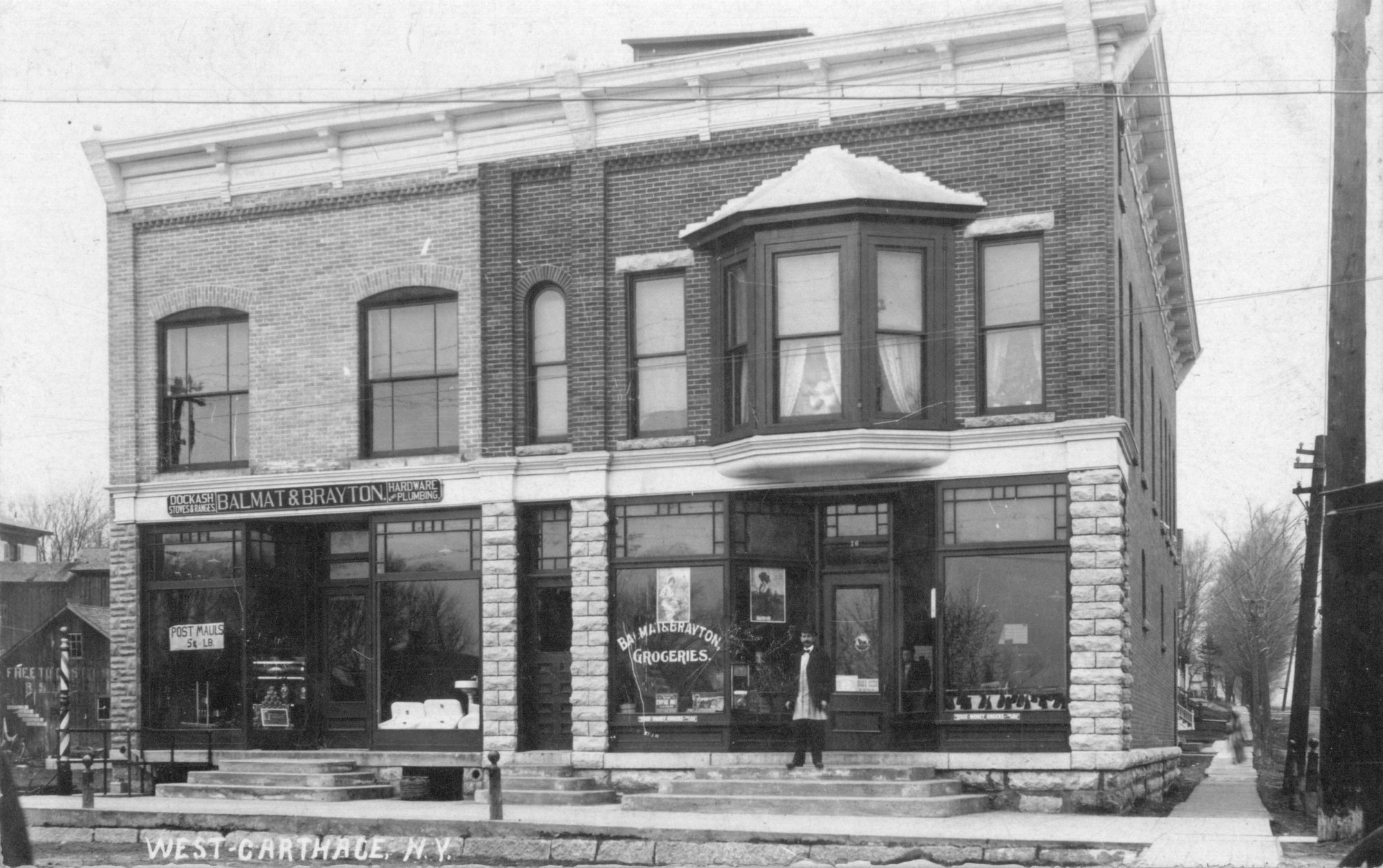 Balmat and Brayton stores in West Carthage