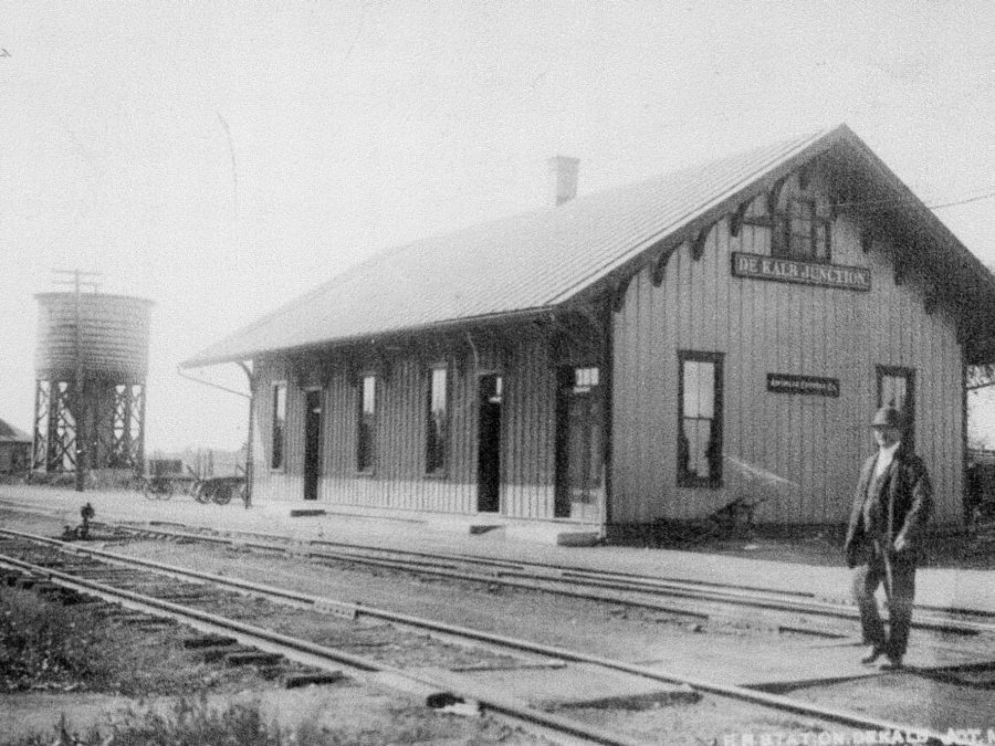 Porter helping with luggage at the New York Central Railroad Station in