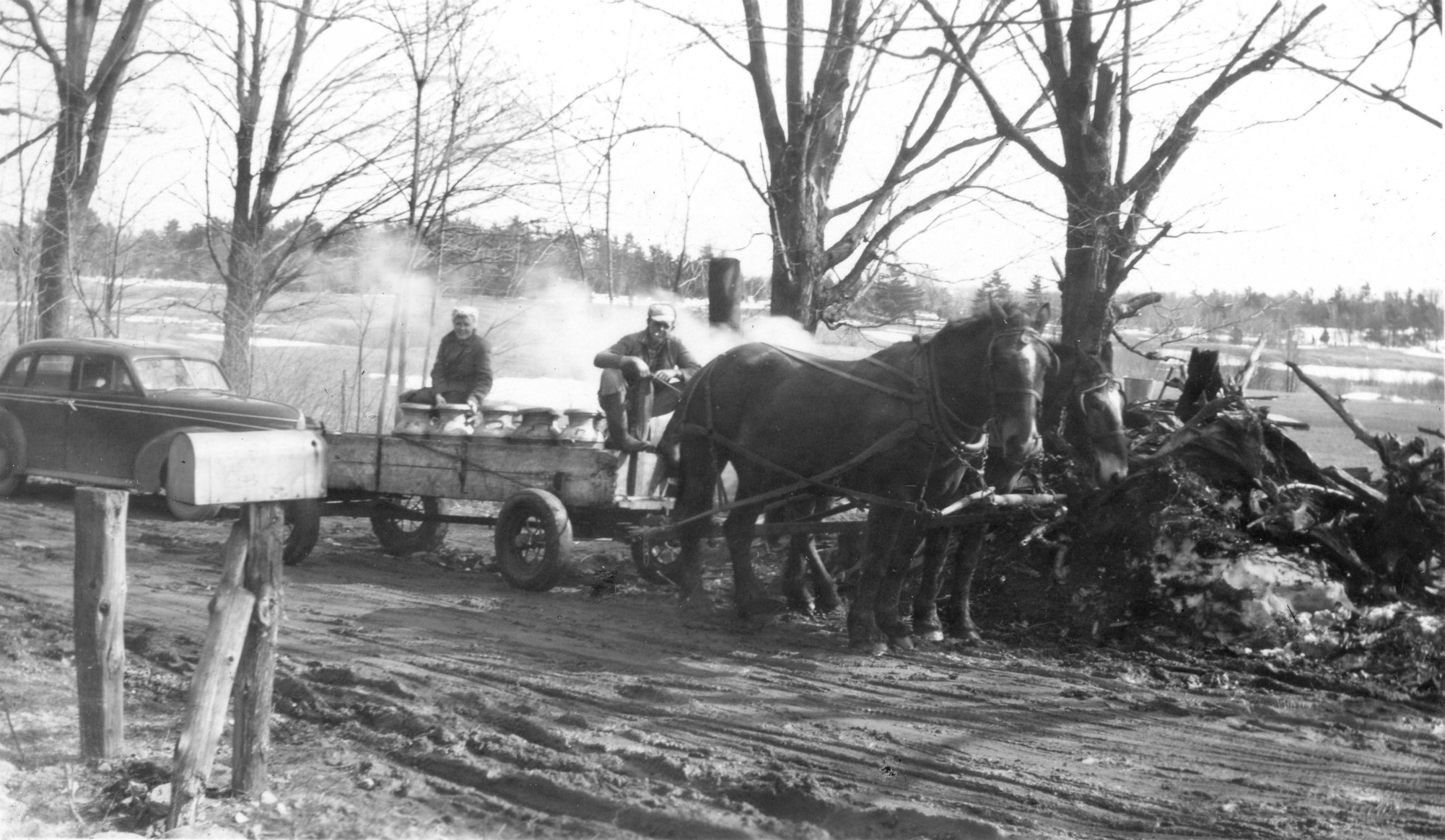 Making maple syrup on the McGregor Farm in Hammond