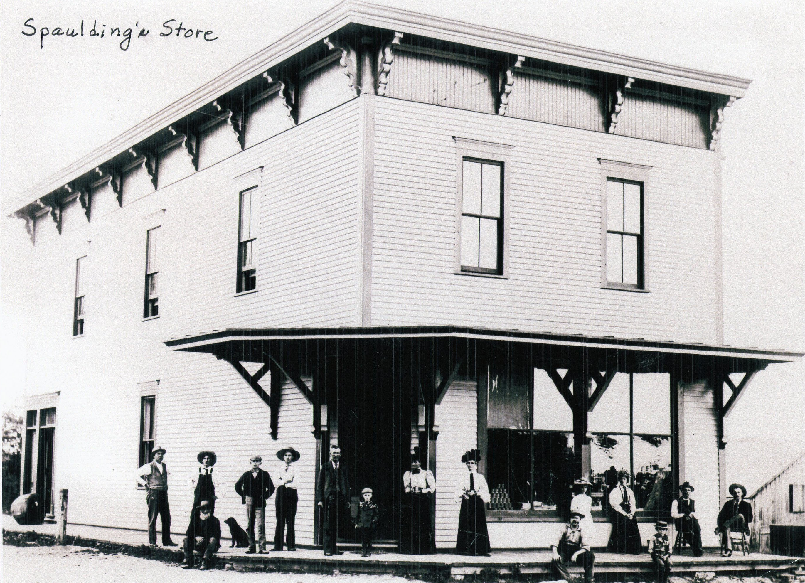 Exterior of Spaulding’s Store in Morley