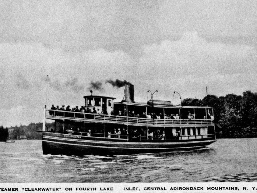 Thousand Islands Steamboat Company steamer on St. Lawrence River in