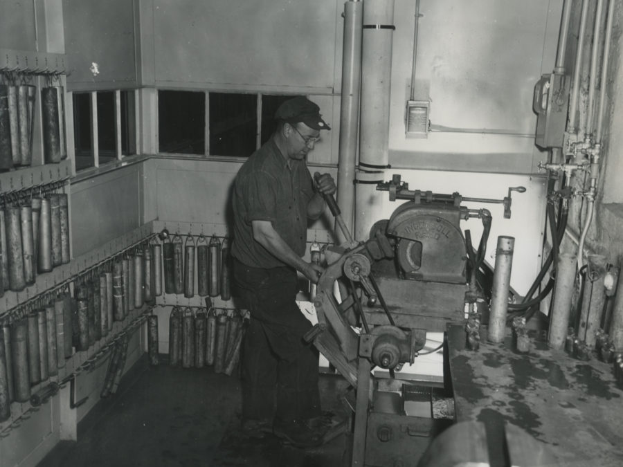 Miners in Benson Mines