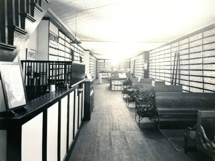 Storefront of G.R. Kinney Company Shoes in Watertown