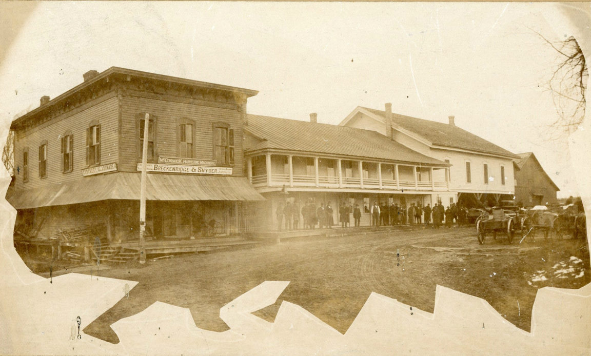 The Snyder House and Breckenridge & Snyder corner store in Heuvelton