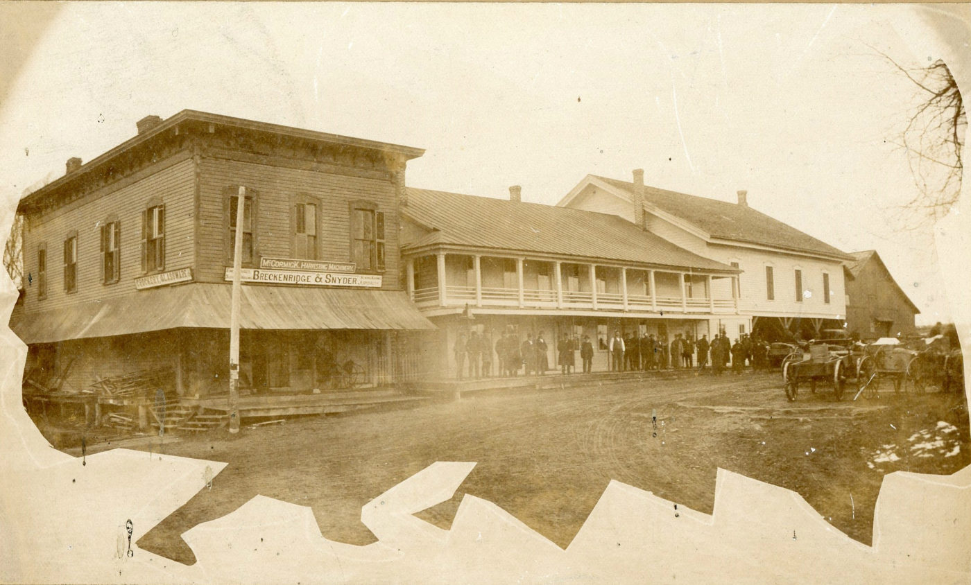The Snyder House and Breckenridge & Snyder corner store in Heuvelton