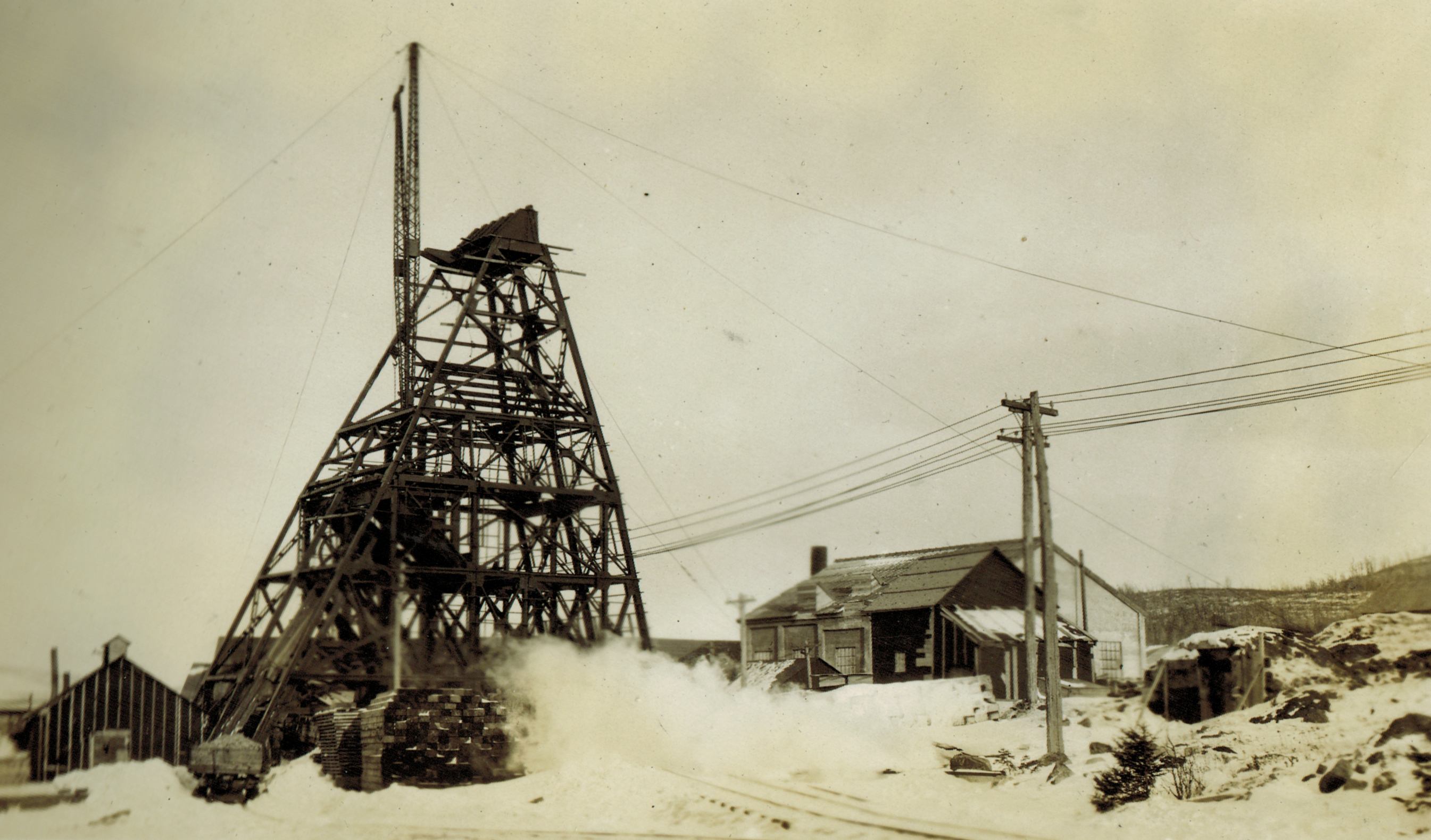 Ore separator at mine in Lyon Mountain