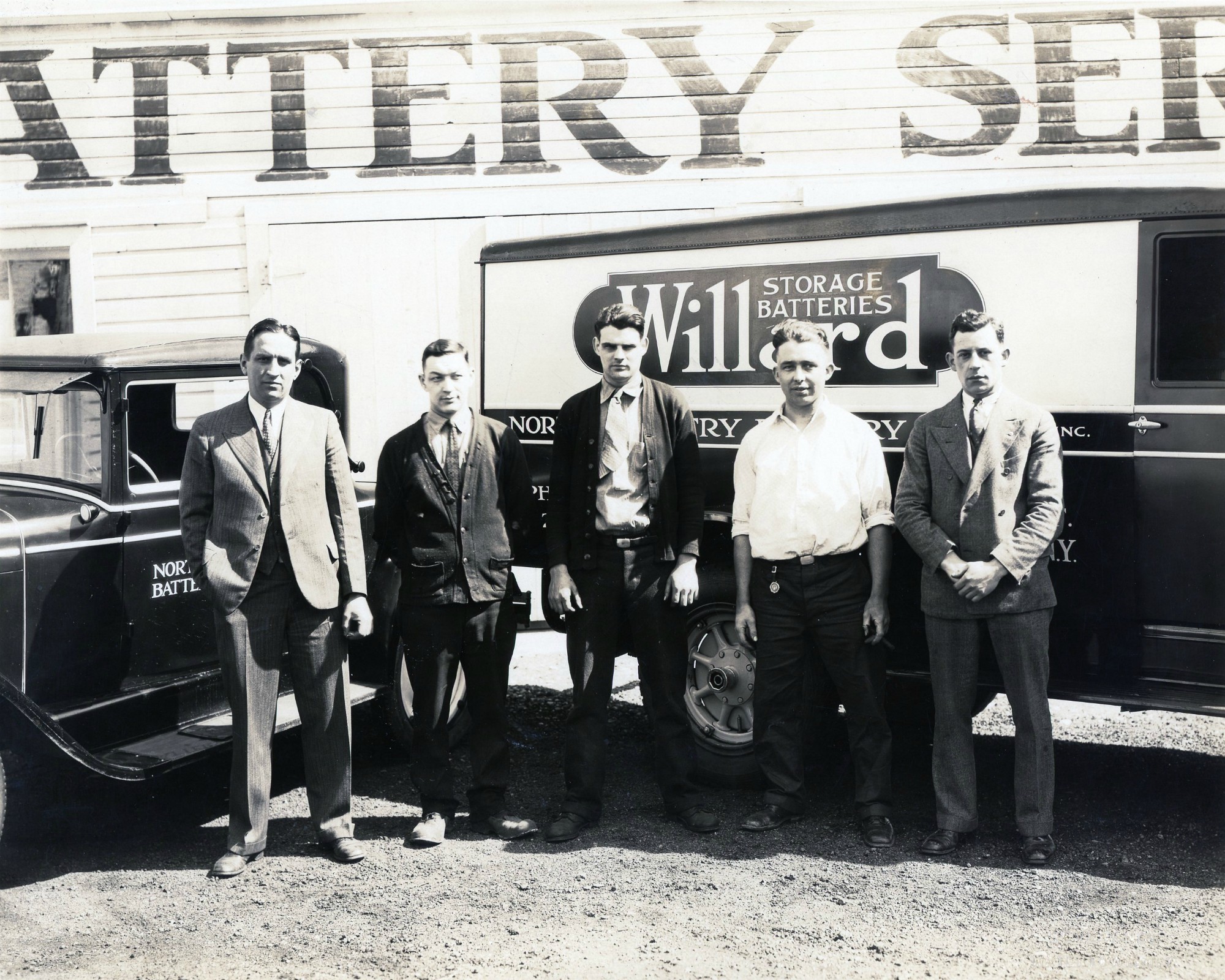 Employees of North Country Battery in Watertown
