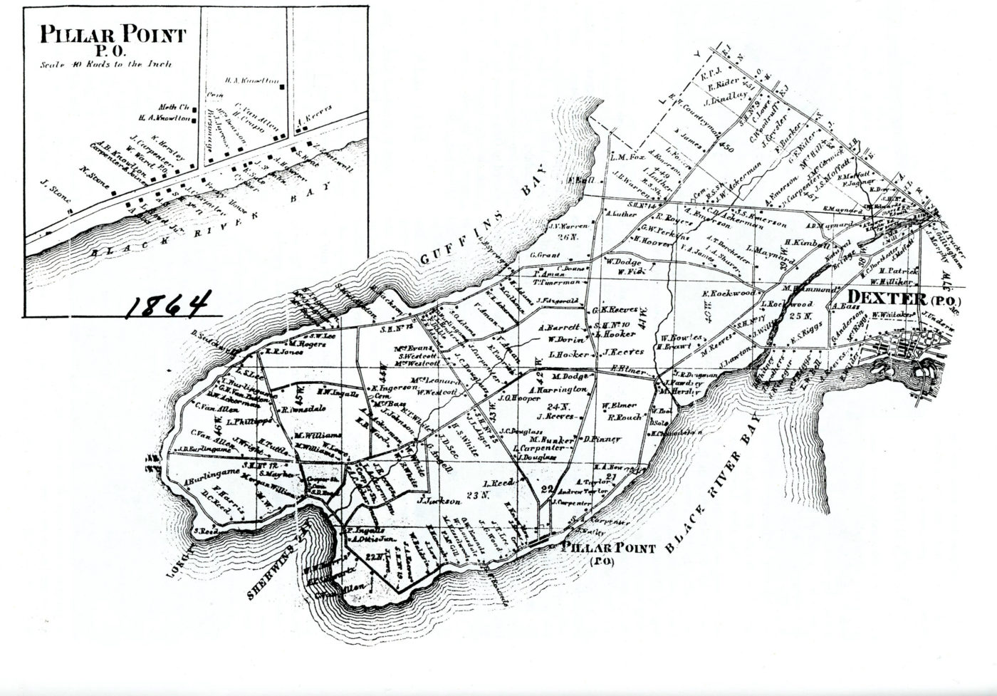 Map of Pillar Point