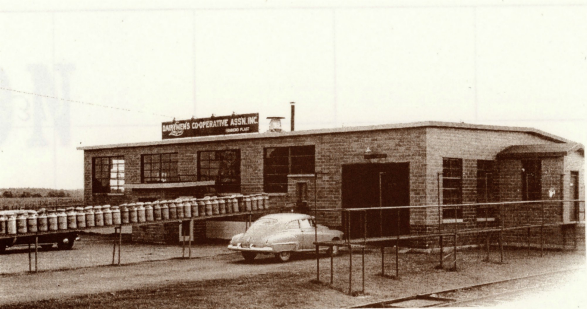 Milk cans leave the Dairymen’s League Cooperative Milk Plant in Hammond