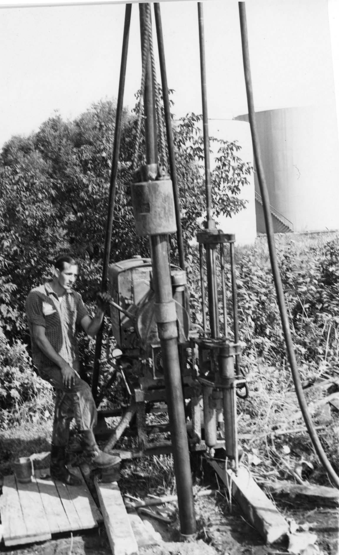 Drilling a well in Ogdensburg