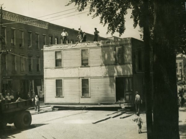 Moving a four-apartment house in downtown Ogdensburg