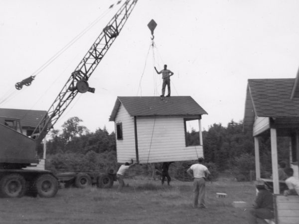 Moving tourist cabins to Route 37 in Morristown