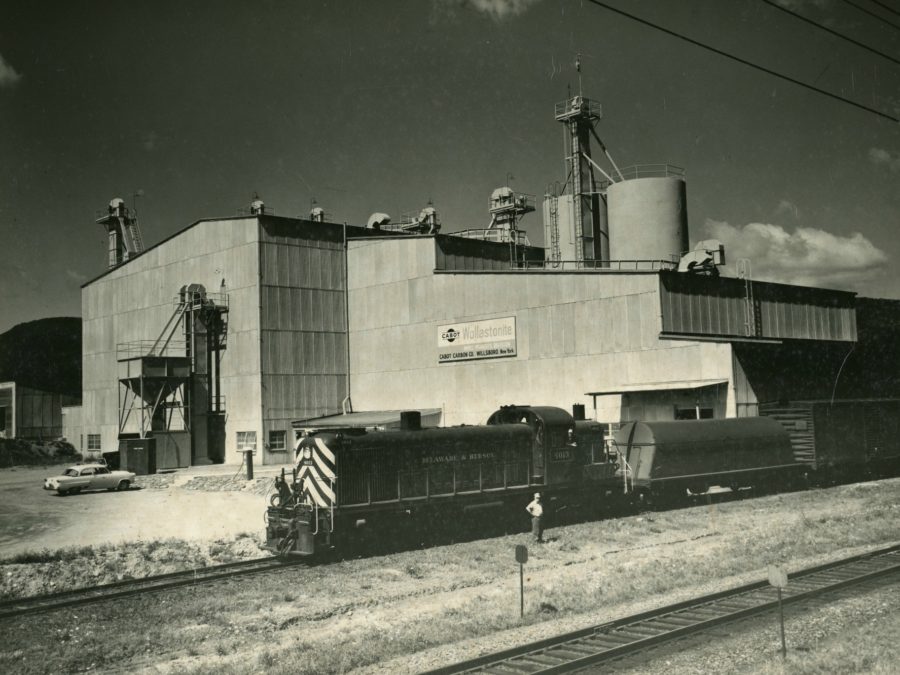 Exterior of Alcoa Plant in Massena, early 1900s