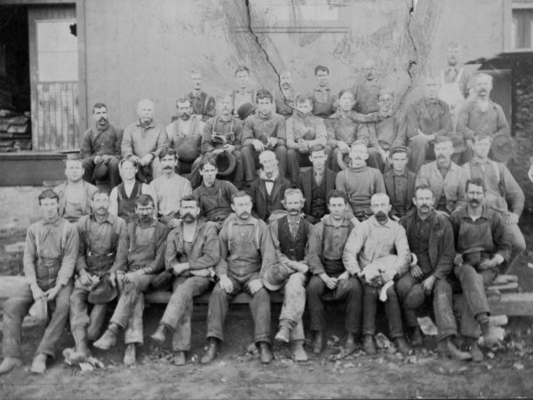 Portrait of LeRay Paper Mill workers in LeRay