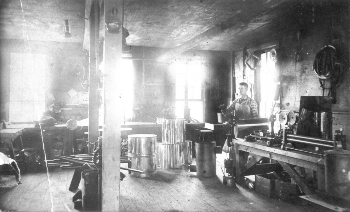 Backroom of Arnot Hardware Store in Carthage