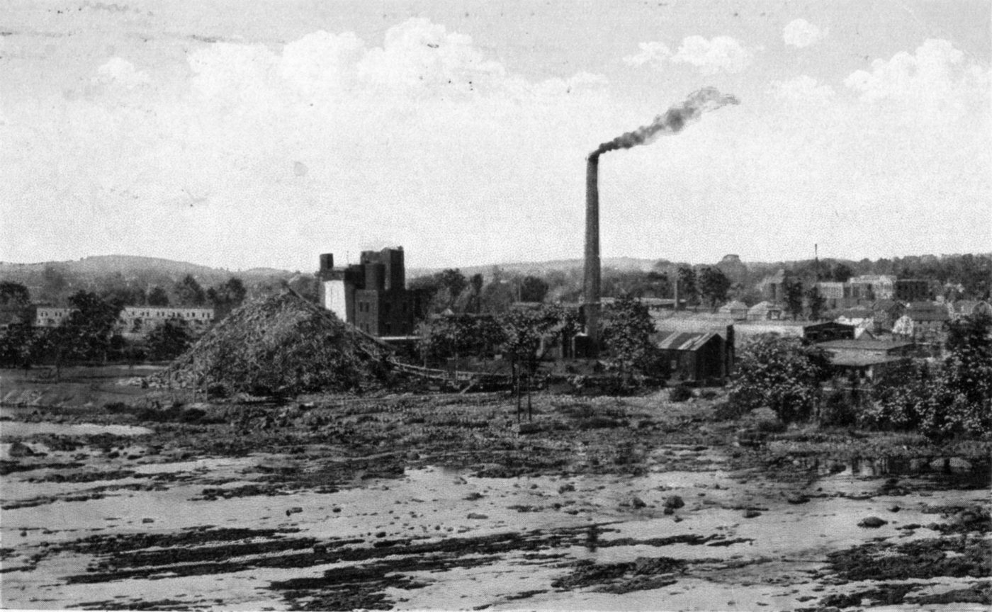 Long view of the Island Paper Company Mill in Carthage