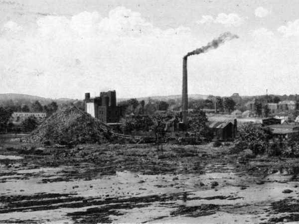 Long view of the Island Paper Company Mill in Carthage