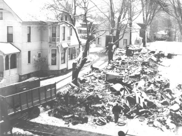 Metal collected for war effort in Carthage