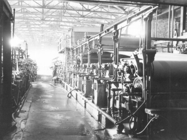 Interior of a paper mill in Carthage