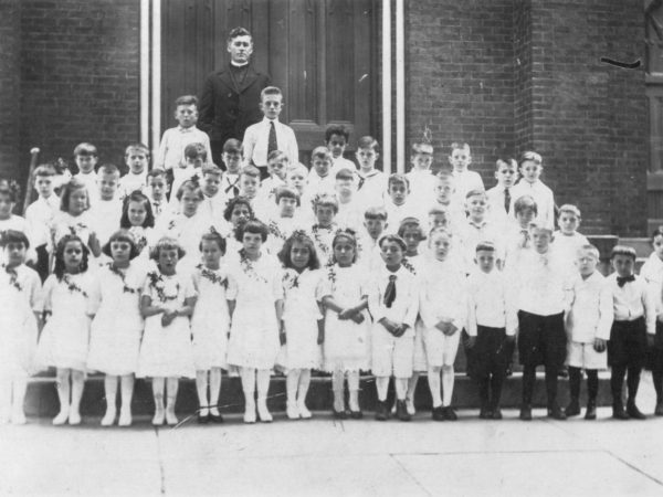 Priest and communion class in Carthage