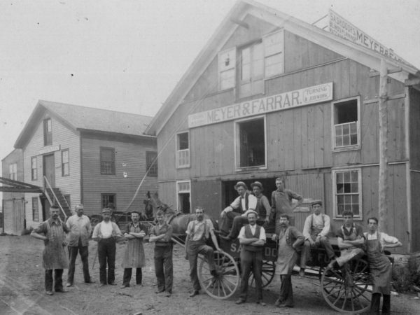 Workers at the Meyer & Farrar factory in Carthage