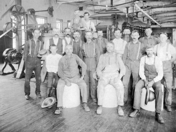 Portrait of Wilna Machine workers in Carthage