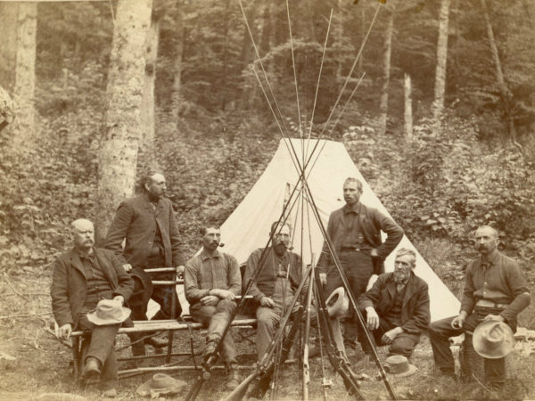 A hunting party in the woods around Cranberry