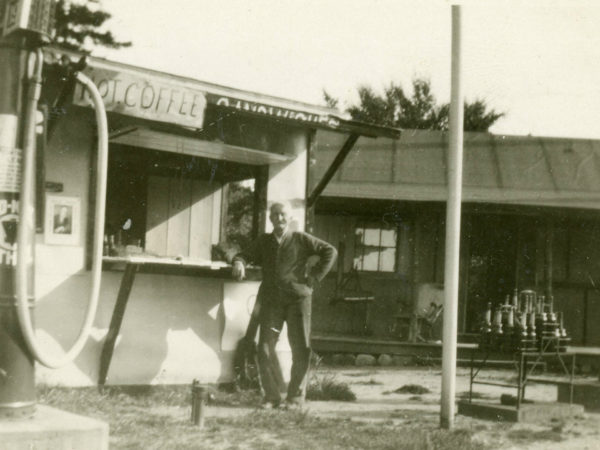 Gasoline and coffee stand in Cranberry Lake