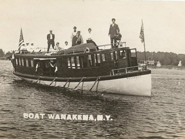 The Wanakena ferrying passengers on Cranberry Lake