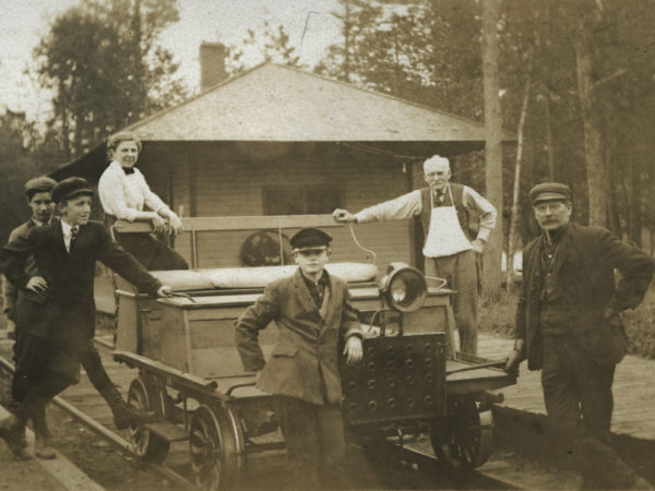 Self-propelled rail car in Wanakena