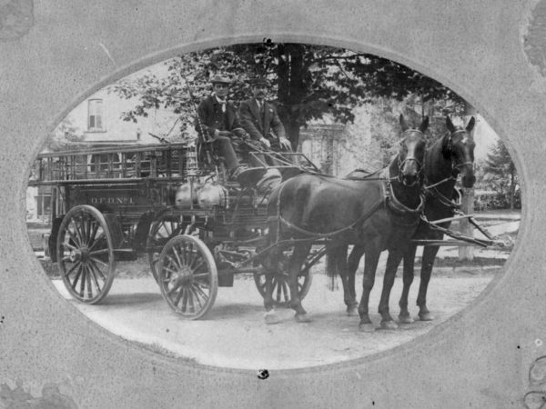 Horse Drawn Ladder Truck in Ogdensburg