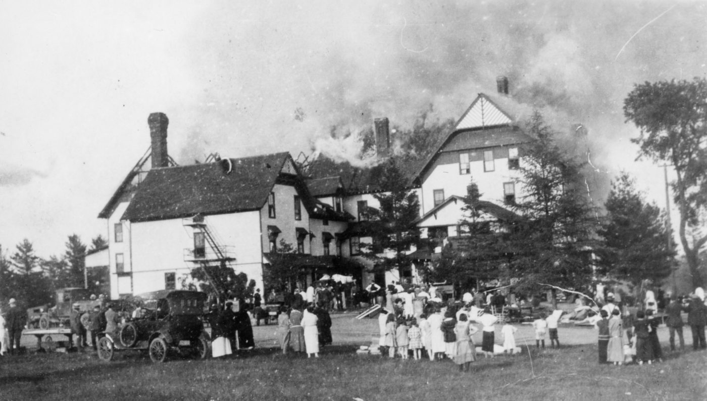 House burning in Old