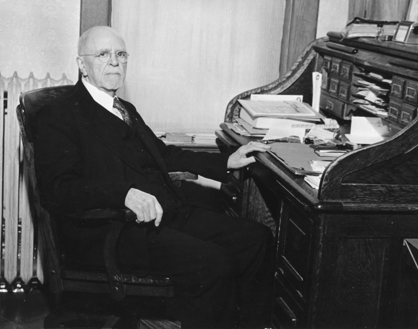 Doctor Nelson in his office in Old