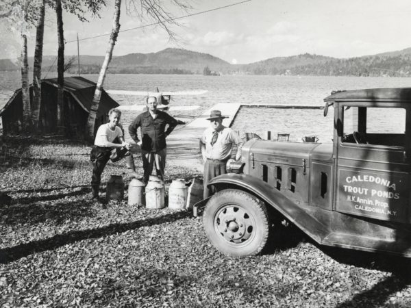 Getting ready to stock fish in Inlet