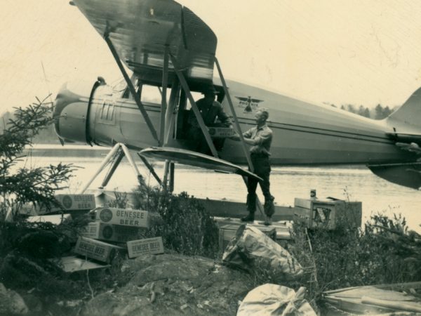 Seaplane preparing for a freight trip in Inlet