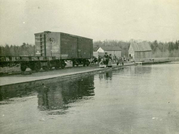 Dock at the Old Forge Pond in Old Forge