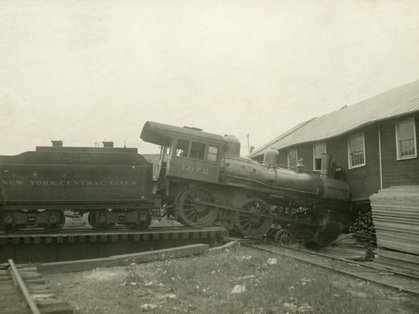 Train derailment at Fulton Chain in Old Forge