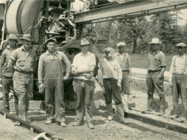 Road crew in Town of Webb