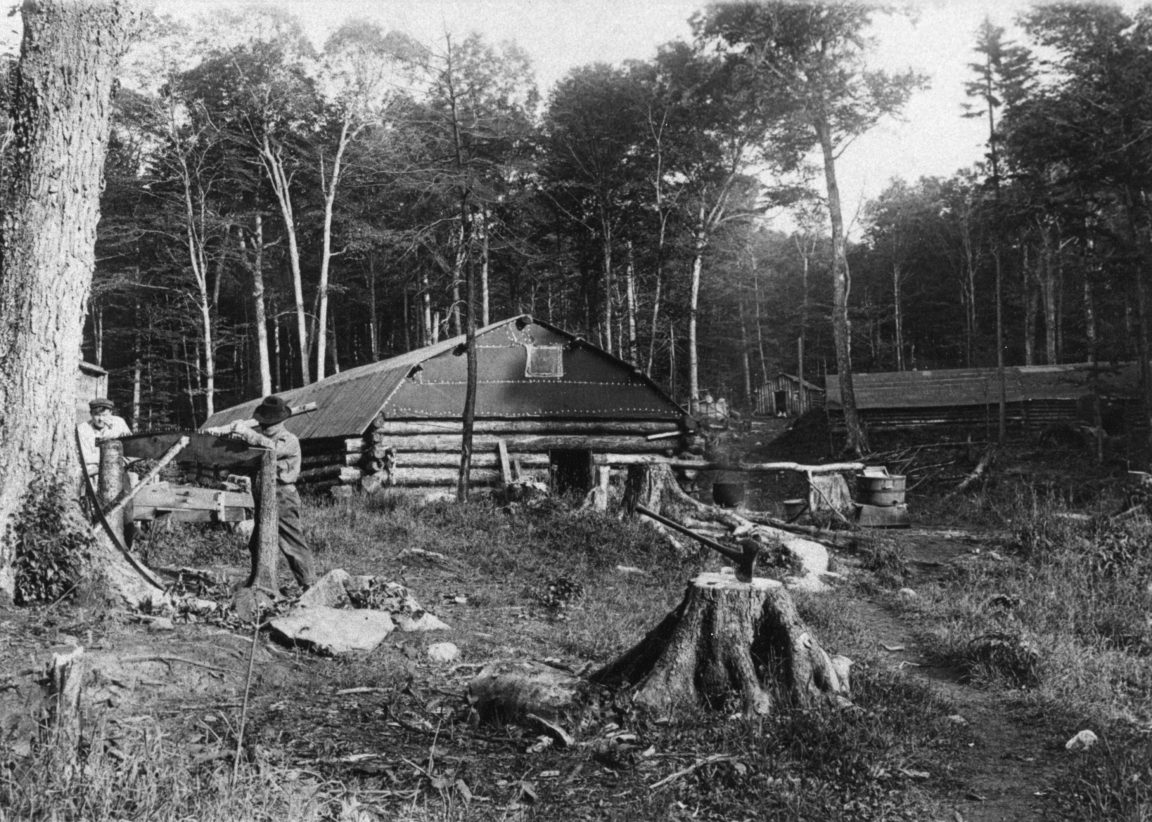 P&M Lumber Camp near Third Lake Creek in the Town of b
