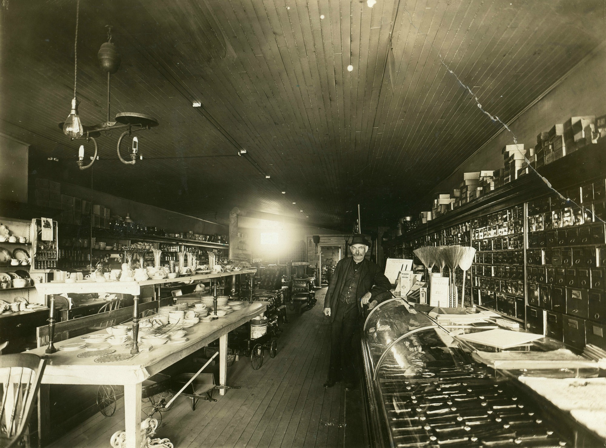 Interior of a hardware store in De Kalb Junction