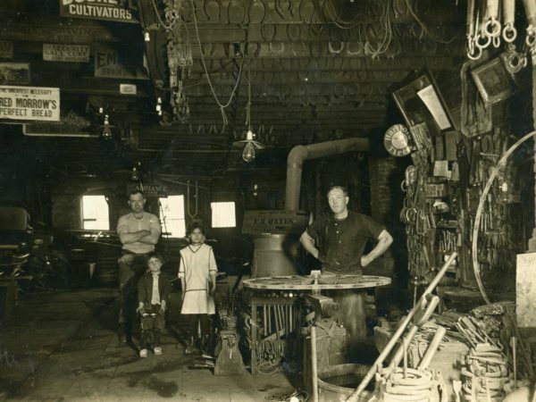 F.W. Hayes Blacksmith Shop in the Town of De Kalb