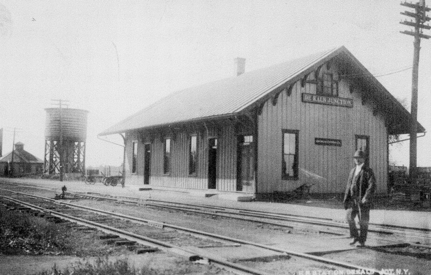 Railroad Station in De Kalb Junction