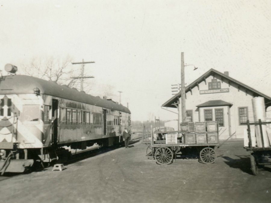 Selfpropelled rail car in Wanakena