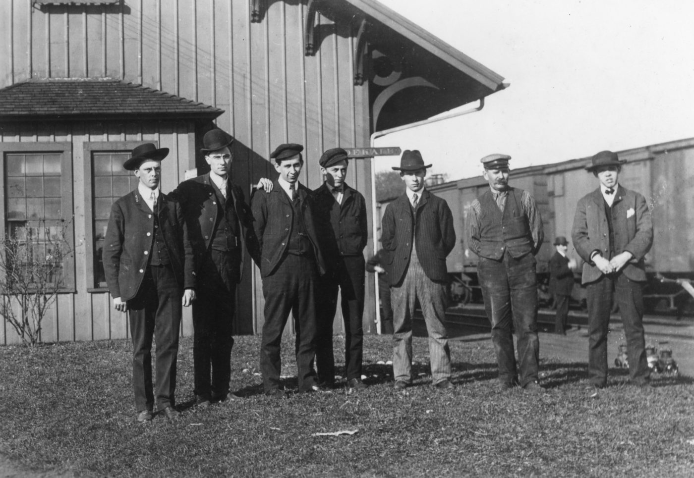 New York Central Railroad day crew in De Kalb Junction