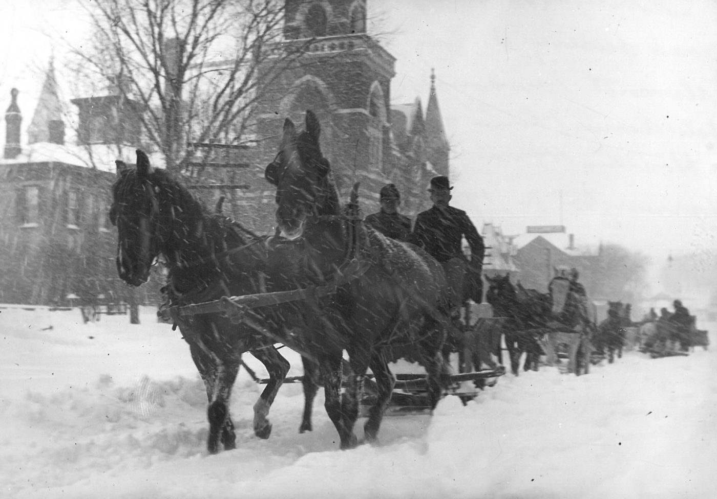 ‘Breaking out the road’ after a snowstorm in Canton
