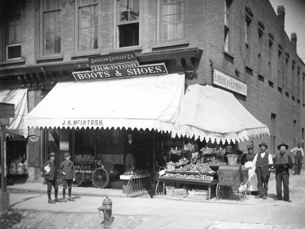 Businesses in the Plaindealer Block on Main Street in Canton