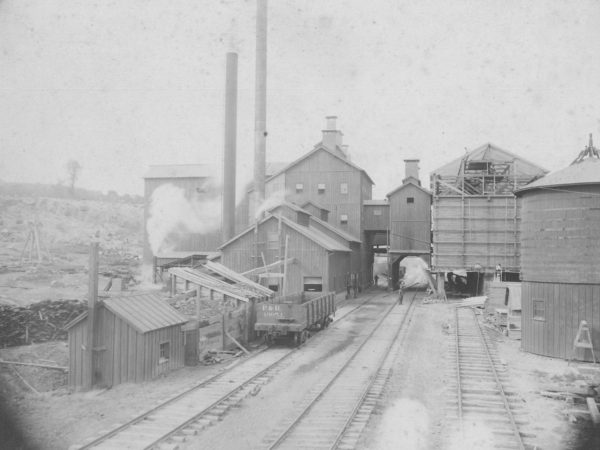 Benson Mines railyard in Benson Mines