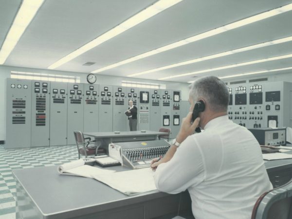 Telephone operator taking calls in Colton